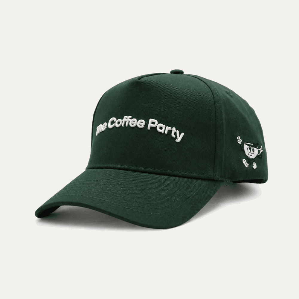 Custom 5-Panel Hats & Dad Hat produced for The Coffee Party