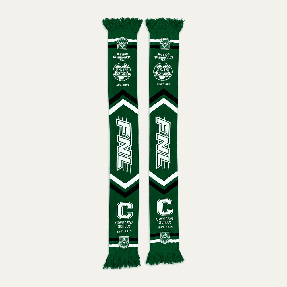 Custom Team Scarves produced for Crescent School
