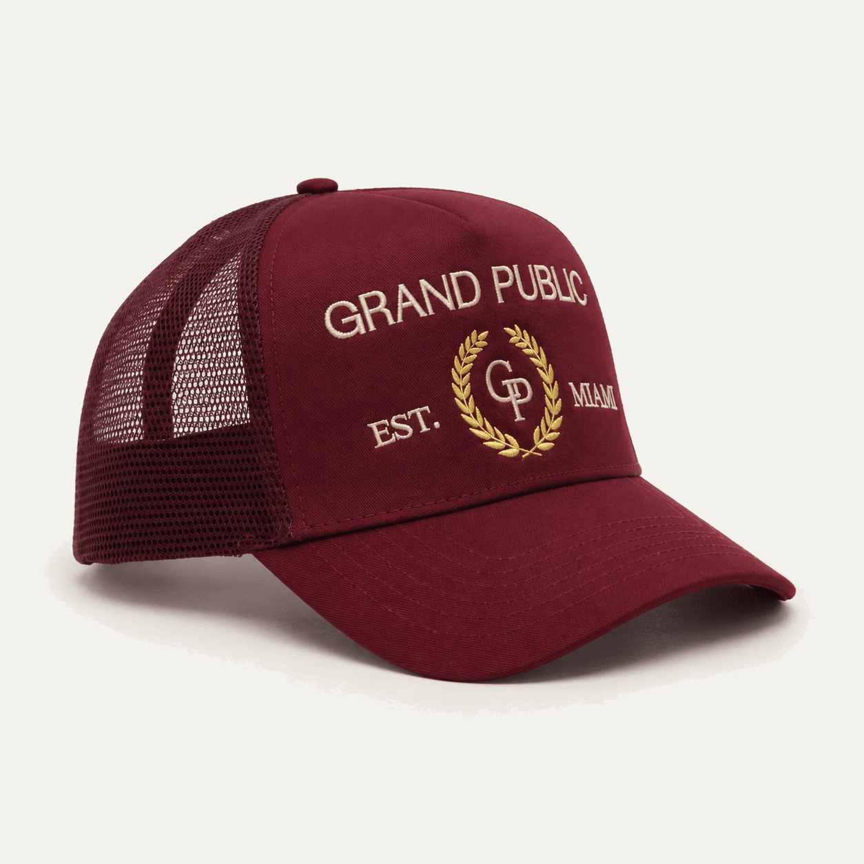 Mesh Trucker Caps produced for Grand Public Miami