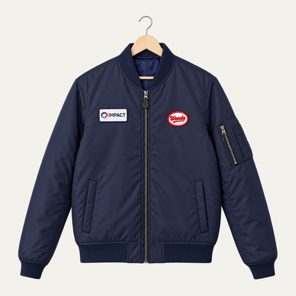 Custom Bomber Jackets and Branded Uniforms produced for Impact Cleaning Solutions