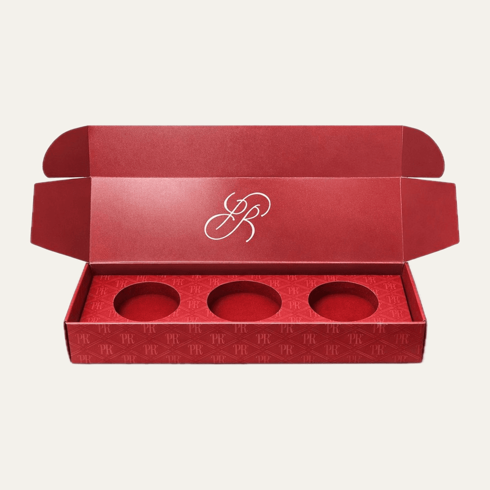 Custom Caviar Nugget Boxes produced for Powder Room