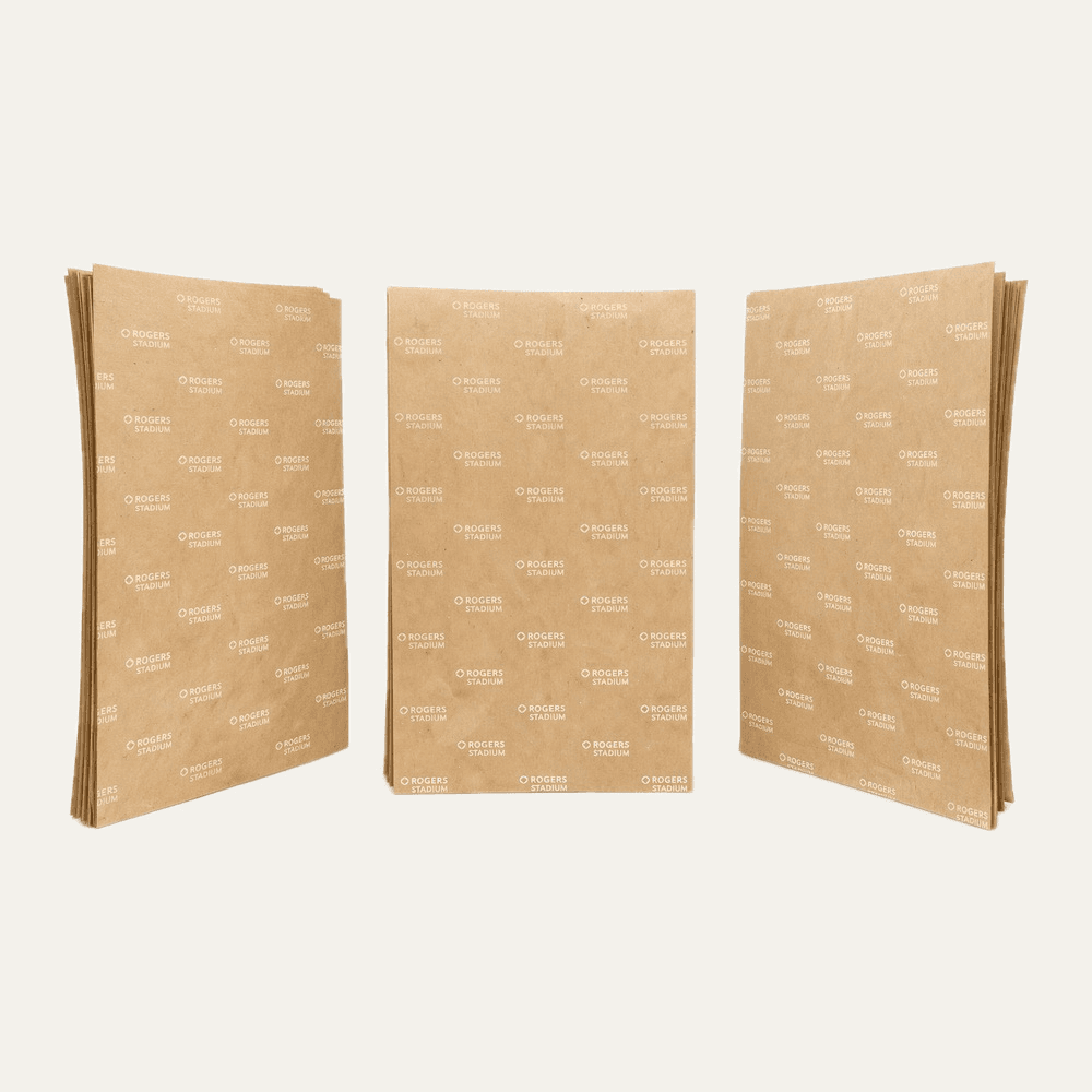 Custom Parchment Paper produced for Rogers Stadium