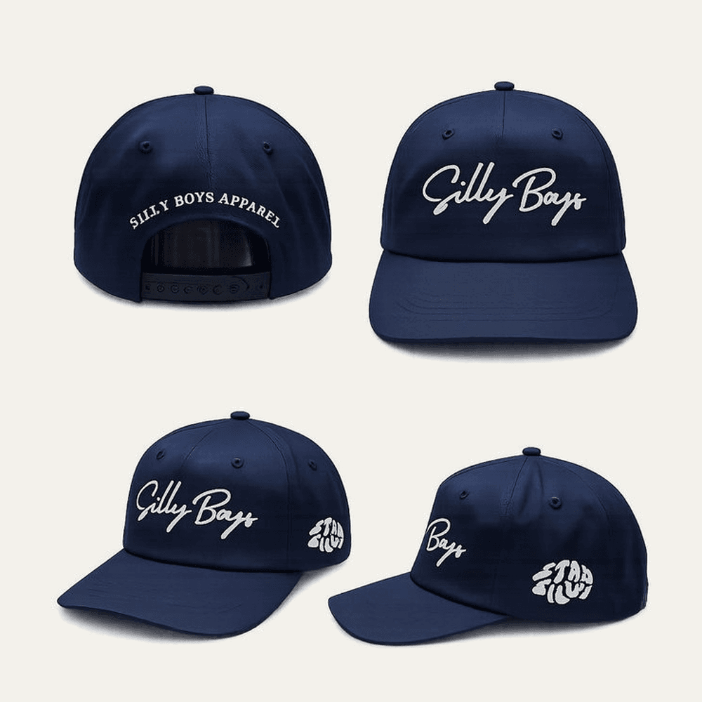 Custom Snapbacks produced for Silly Boys Apparel